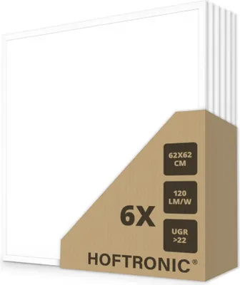 Produktbild von hoftronic LED-Panel 62x62 cm 36W 4320 lm 4000K UGR22 flimmerfrei Philips-Treiber
