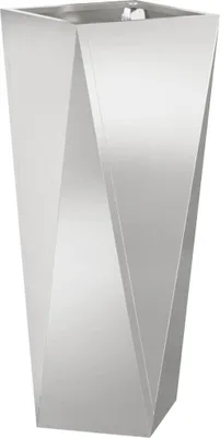 Zdjęcie produktu dla Donica Srebrny 30 x 30 x 75 cm Stal nierdzewna