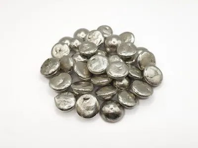 Produktbild von Bi-In-Eutektikum BiIn33 in Pellets, Gewicht: 100 g