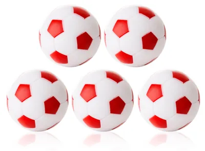 Produktbild von Kickerball WINSPEED-5-er Set-weiß/rot
