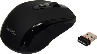 Produktbild von LogiLink Maus optisch Funk 2.4 GHz, RF Wireless, Optisch, 800 DPI, 10 m, AAA, USB