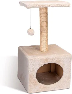 Produktbild von Kratzbaum Haus und Kletterbaum für Katzen - Beige