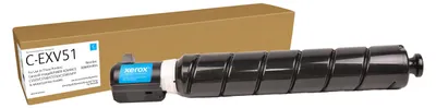 Imagen del producto de Toner Xerox 006R04904, compatible con impresoras Canon C-EXV51, color cian, remanufacturado