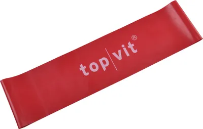 Produktbild von top vit Loops XL Fitnessband aus Latex - Widerstandsbänder für Gymnastik, Fitness, Yoga, Pilates, rot-mittel, 7,6 cm x 30 cm