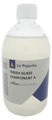 Image de La Pajarita Vernis pour verre Résine époxyde 500ml - Vernis transparent pour effet verre
