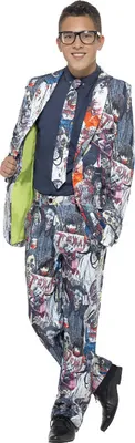 Produktbild von Zombie Anzug, Mehrfarbig, mit Jacke, Hoseund Krawatte