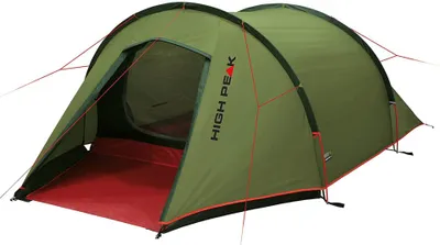 Produktbild von Tunnelzelt Kite 3 LW (grün/rot, mit Vorbau für Gepäck)