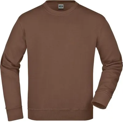 Produktbild von James & Nicholson Sweatshirt, Rundhals, Gr. 2XL, braun