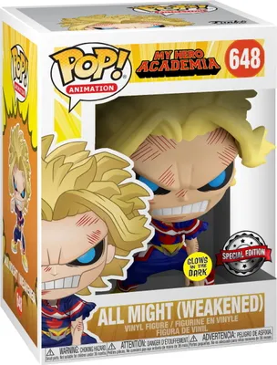 Produktbild von My Hero Academia - All Might (Weakened) 648 Special Edition Glows - Funko Pop! - Vinyl Figur