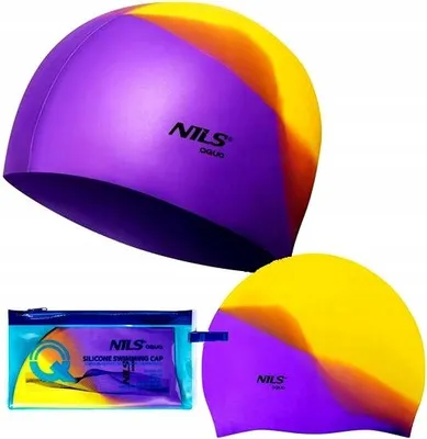 Produktbild von Nils Aqua Silikon Schwimmkappe mit Noppen Rosa