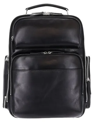 Productafbeelding van LEONHARD HEYDEN Leer laptop rugzak rugzak met laptopvak Cambridge Business Rucksack 5275 Schwarz zwart
