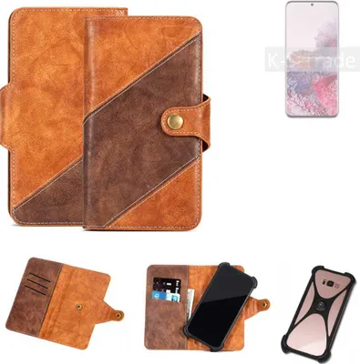 Produktbild von K-S-Trade Handyhülle Schutzhülle Bookstyle Case Wallet-Case kompatibel mit Samsung Galaxy S20 5G SD865 Cover Klapphülle Kantenschutz Smartphone