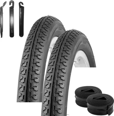 Obrázek produktu pro Nabídka sady / 2 x Kenda K-149 14" jízdní kolo pneumatika dětské kolo černá 47-254 (14 x 1,75) + 2 odpovídající duše AV včetně 3 montážních páček