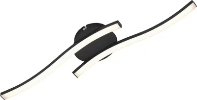 Produktbild von LED Deckenleuchte Deckenlampe 2-flammig 12 W 3000K Schwarz Metall Briloner