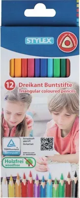 Produktbild von Stylex 25088, Schwarz, Blau, Braun, Grün, Hellblau, Hellgrün, Orange, Rot, Weiß, Gelb, 12 Stück(e)