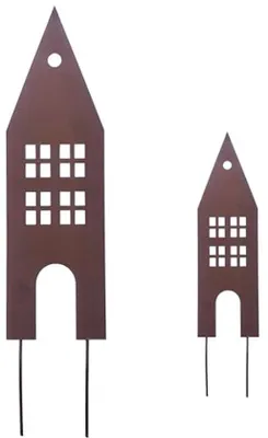 Produktbild von Famanu Gartenstecker Herz 34 cm - Wetterfeste Gartendekoration für den Außenbereich