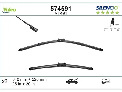 Immagine prodotto di Spazzola tergicristallo VALEO 574591