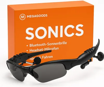 Produktbild von Bluetooth-Sonnenbrillen mit Headset Mikrofon Sport & Fahren DE.