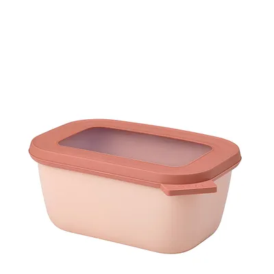 Produktbild von Mepal - Cirqula Vorratsdose Multi Schüssel & Schalen Rechteckig - Aufbewahrungsbox & Frischhaltedosen mit Deckel - 750 ml - Nordic Blush