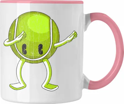 Produktbild von Trendation - Tennis Spieler Tasse Geschenk Tennis-Trainer Coach Geschenkidee (Rosa)
