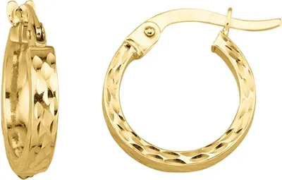 Produktbild von Fascination by Ellen K. Ohrringe 375/- Gold 1,3cm gelb ohne 324310348-2