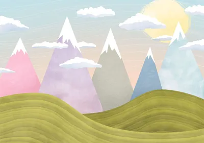 Obrázok produktu pre Komar Hilltops Viacfarebné fototapety - 610867 - 400 x 280 cm