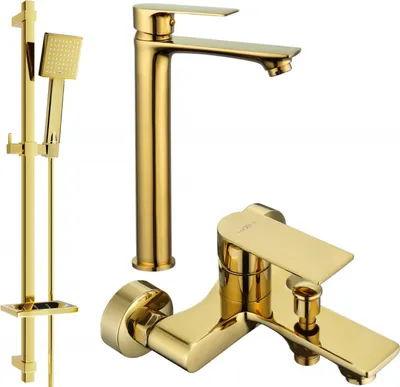 Produktbild von Mexen Royo DQ45 Badewannenset, Gold - 72213DQ45-50