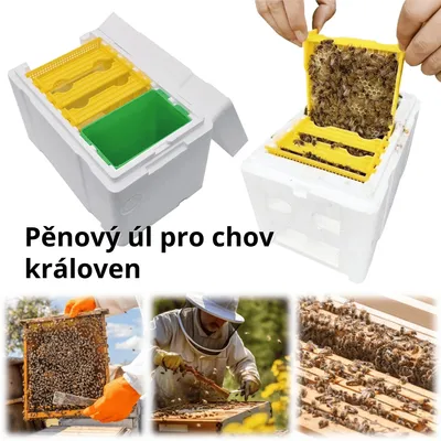 Obrázek produktu pro Pěnový včelí úl pro chov matek – Mini Nuc & pářicí box – Opylovací box pro včelaře – Odolný proti počasí & tepelně izolační