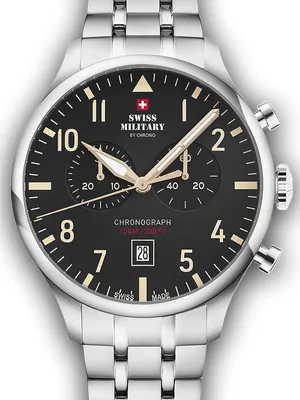 Produktbild von Swiss Military SM34098.04 Vintage Chronograph Herrenuhr 43mm 10ATM