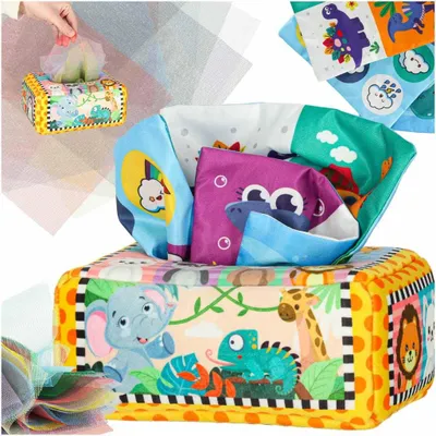 Obrázek produktu pro Montessori senzorický třídič na papírové kapesníky