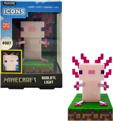 Imagen del producto de Lámpara Ajolote Axolotl Minecraft Icons 10,7 cms