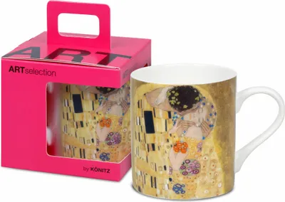 Immagine prodotto di Könitz Becher Der Kuss I - Gustav Klimt, in Geschenkbox, Bone China, Bunt, 400 ml, 11 5 004 2765