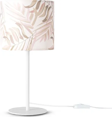 Produktbild von Tischlampe Schreibtischlampe Wandlampe Stoff Nachttisch E14 Blumen Jungle Deko