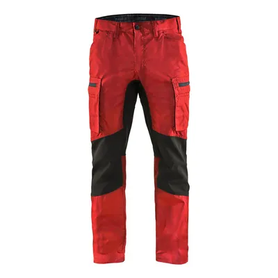 Produktbild von Blakläder® Service Arbeitshose Stretch 1459 1845 in div. Farben, Farbe:rot/schwarz, Größe:54