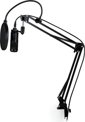 Image de NACON Streaming Studio Kit 1, Microphone pour consoles de jeux, Câble, USB, Noir, 1.5 m, PS5, PS4