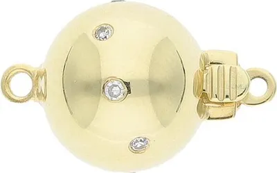 Produktbild von JuwelmaLux Perlenschließe 585/000 (14 Karat) Gold Brillanten JL30-09-4766
