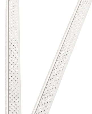 Produktbild von ProfileXXL PVC Eckwinkel 2,5m x 32mm x 32mm, Eckprofil, Rund, Kantenschutz Trockenbau Weiß Profile aus hart PVC, für Innenbau Trockenbau