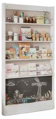Image de Étagère à livres, étagère d'exposition, rangement adapté aux enfants, étagère à livres + 1 pièce