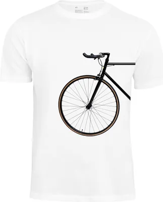 Produktbild von Cotton Prime® T-Shirt Bike Lover - Vorderrad XXL Weiß