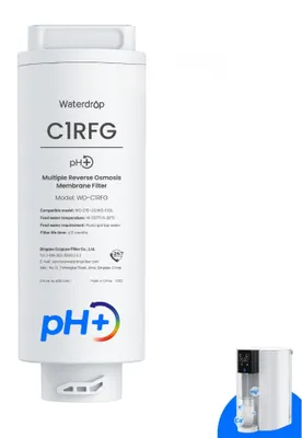 RO-Ersatzfilter, 7-in-1, 12 Monate, reduziert TDS, Chlor, Blei, 1 Stück