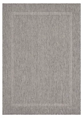 Produktbild von Carpetsale24 In- & Outdoor Teppich - Wetterfestes Flachgewebe in Sisal-Optik mit Bordüre, Küchenteppich, Terrasse, Wohnzimmer Grösse: 60x100 cm