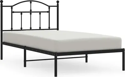 Imagen del producto de Estructura de cama con cabecero de metal, color , 100x190 cm (vidaXL)