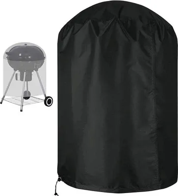Produktbild von Wasserdichte Grillabdeckung 420D Oxford Stoff schwarz Φ70x96cm