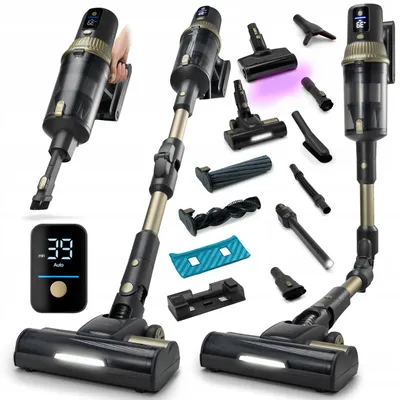 Yoer UltimateDynamics Akku-Stielstaubsauger 850 W, bis 90 Min., mit Mopp