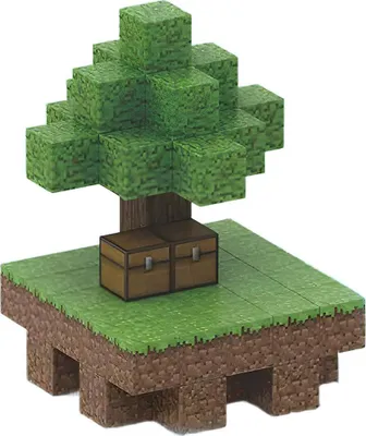 Produktbild von Minecraft magnetische Bausteine 64 Stück +2 zufällige Figuren