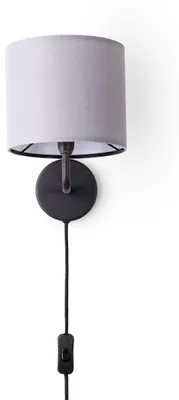 Produktbild von Tischlampe Wandleuchte Wohnzimmerlampe Schlafzimmer Lampenschirm Stoff Uni