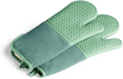 Produktbild von SPRINGLANE Ofenhandschuhe-Set 2-TLG. Mint, Silikon & Baumwolle, hitzebeständig