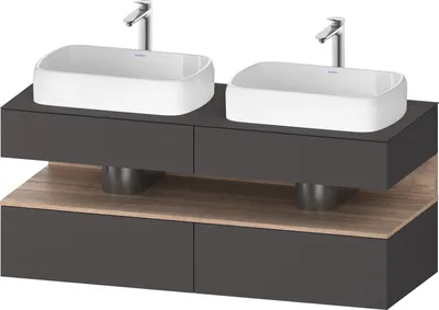 Produktbild von DURAVIT QA4767055490000 QTG KWTU WH Ek. 1400x550x600 Gt Mt. H