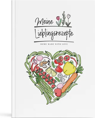 Produktbild von Kochbuch zum selberschreiben XXL A4 Rezeptbuch Kochen Backen Hardcover DIY