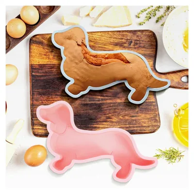 Produktbild von Silikon-Kuchenform in Dackel-Form, 2 Stück